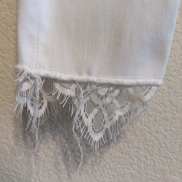 MOTHER High Waisted Looker Dagger Ankle Fray jeans in Glass Slipper size 29 - Picture 5 of 13